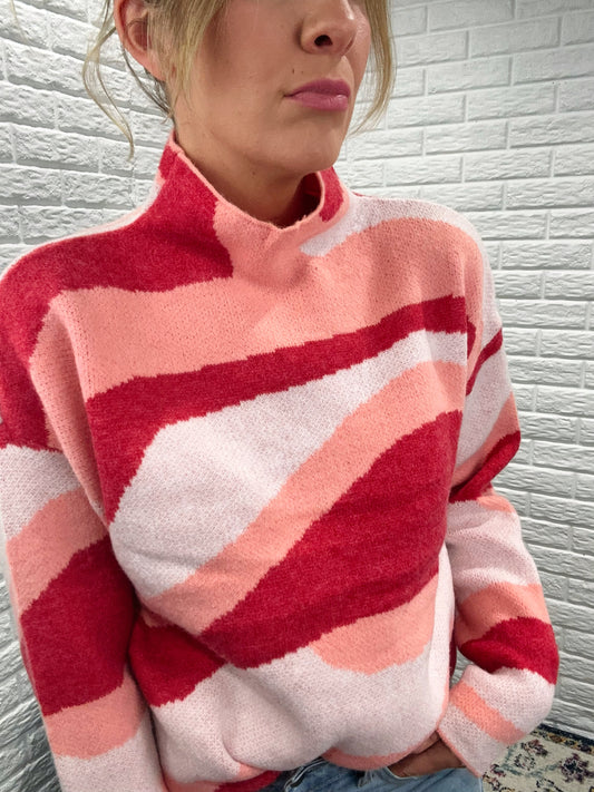 Mila Abstract Knit Sweater