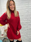 Sarah Ruby Knit Sweater Dress