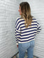 Kate Striped Sweater - Blue