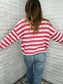 Kate Striped Sweater - Pink