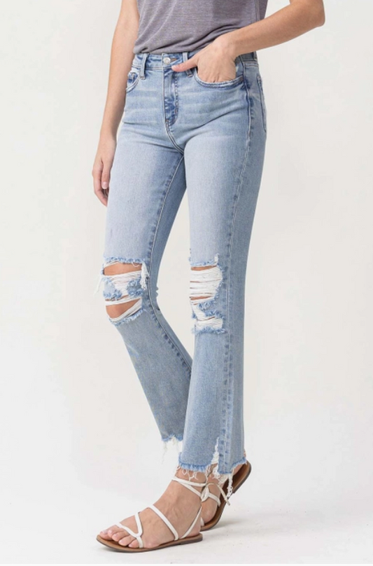Vervet - High Rise Distressed Jeans