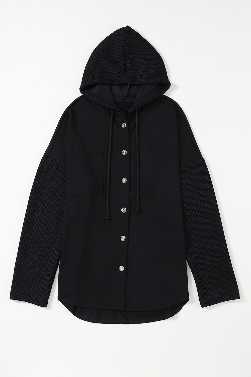 Emerson Knitted Sleeves Hooded Jacket