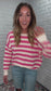 Kate Striped Sweater - Pink