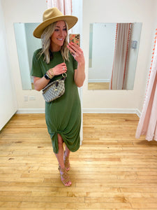 In Knots Maxi - Olive